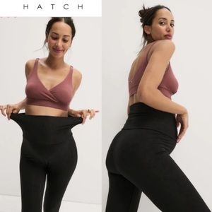 Hatch Collection The Ultra Soft Before During & After Leggings Black Size Medium